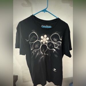 Liquid Blue Black and White Graphic Tee